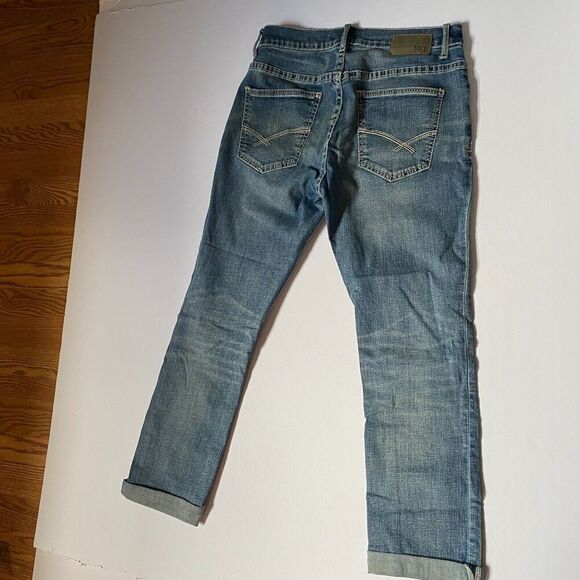 BKE Buckle‎ Jeans Mens 32x30 Alec Blue Straight Leg Embroidered Stretch Comfort - Picture 12 of 12